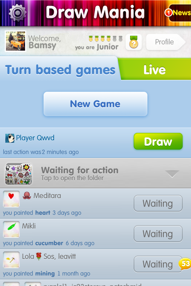 Main menu
